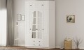 Dulap pentru haine, Rabi, Rb-185-17, 140x210x52 cm, Alb mat
