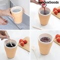 Cupa de inghetata si slush cu retete Frulsh, InnovaGoods, 150 ml, Ø9.4 x 12 cm
