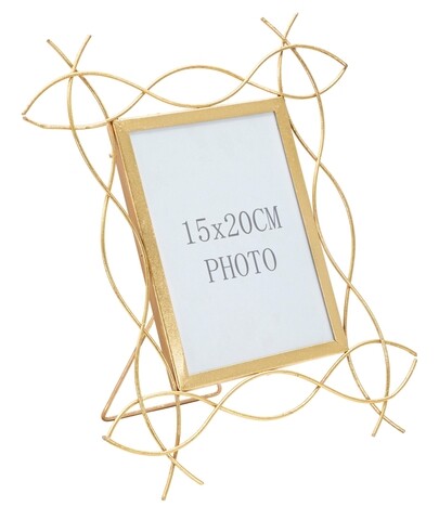 Rama foto Glam x, Mauro Ferretti, 15×20 cm, fier, auriu imagine noua 2022