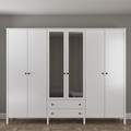 Dulap pentru haine, Cordelia, FRN-10011, Maro/Alb