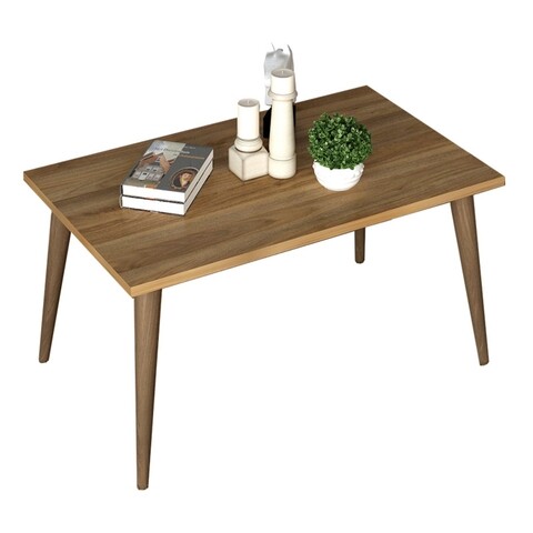 Masuta de cafea Felin, Pakoworld, 70x42x39 cm, PAL melaminat, walnut/maro