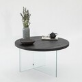 Masuta de cafea, Neostill, Serenity, 70x40 cm, Sticla temperata, Antracit / Transparent