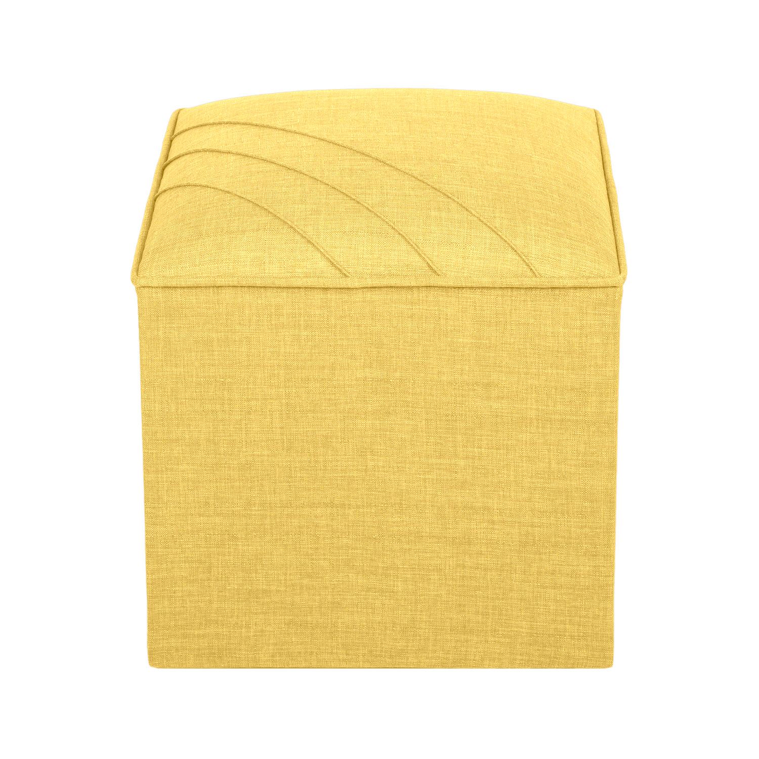 Taburet, Atelier del Sofa, 558ZEN1363, Frame: 100% SOLID FIR WOOD, Galben