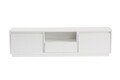 Comoda TV, Nordure, Vanguard, 160x42x29 cm, PAL, Alb natural