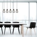 Lustra Fetiye N-1114, Noor, 85 x 112 cm, 5 x E27, 100W, negru