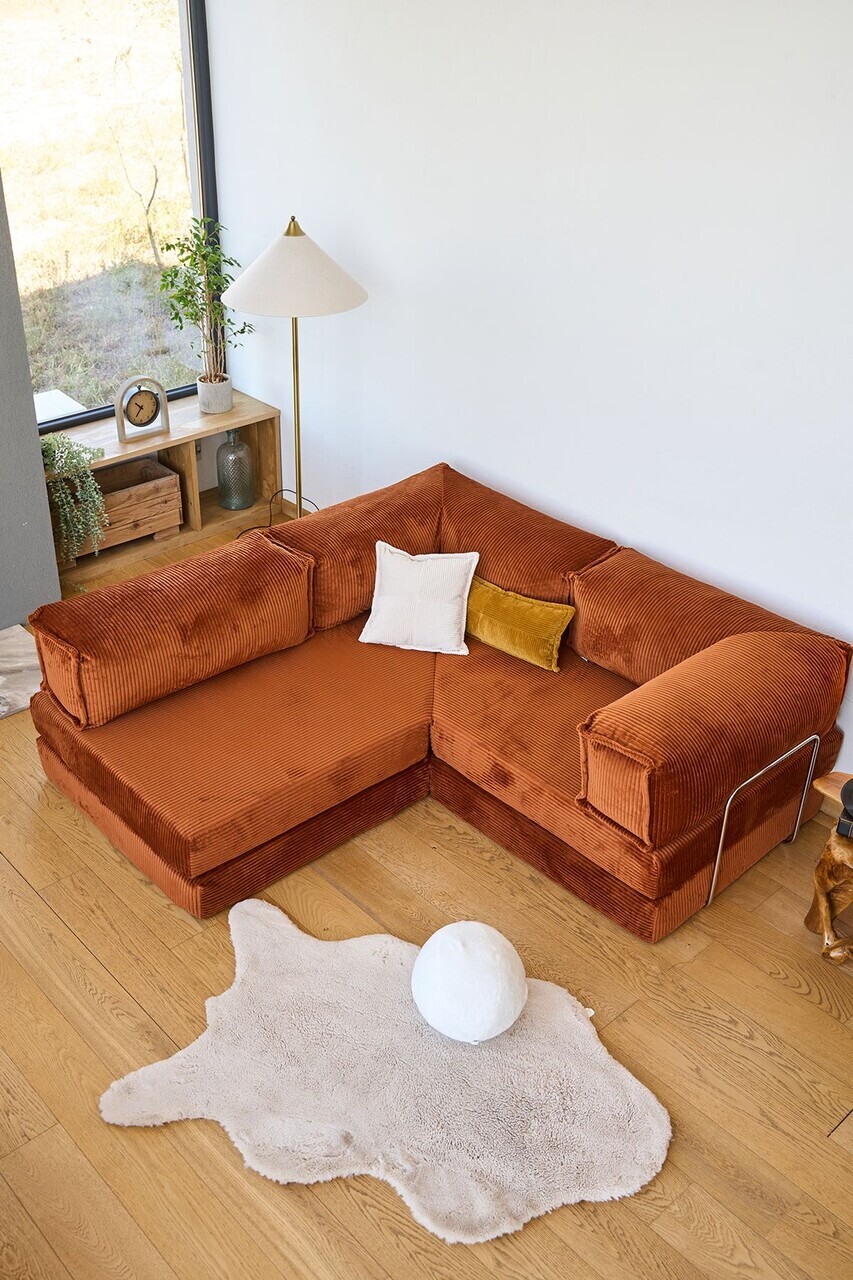 Coltar, Atelier del Sofa, 118FVL1401, Tesatura plus reiata, Caramiziu - view 3
