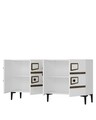 Consola, Olivia, Esta KB150, Alb/Maro