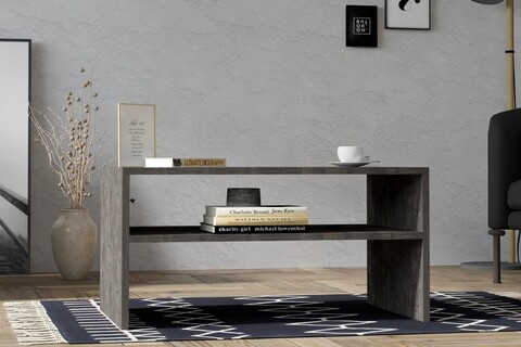 Masuta de cafea, asse home, castor, 80x40x50 cm, nuc