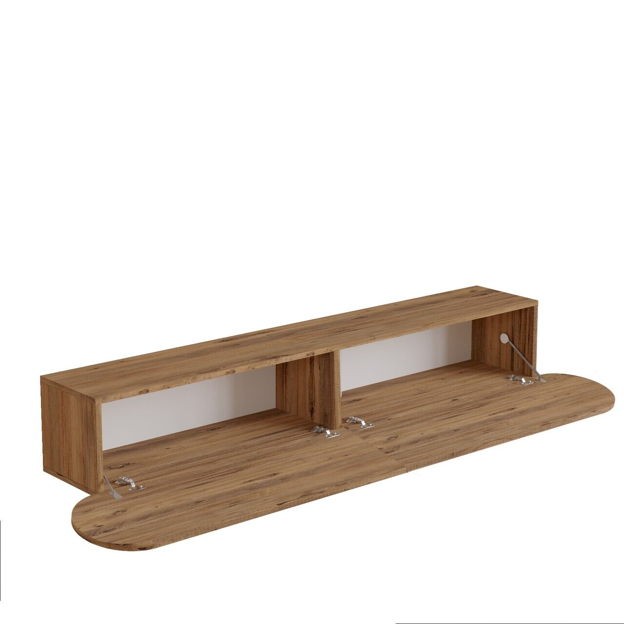 Comoda TV, Hanah Home, LUM1-A, 200x29.6x31.6 cm, PAL, Maro — imaginea 5