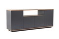 Consola, Lorena, Arista, 180x75x44.5 cm, Antracit / Pin Atlantic