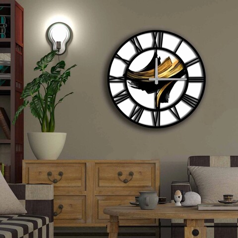 Ceas de perete, 5050ms-062, mdf, ø50 cm, multicolor
