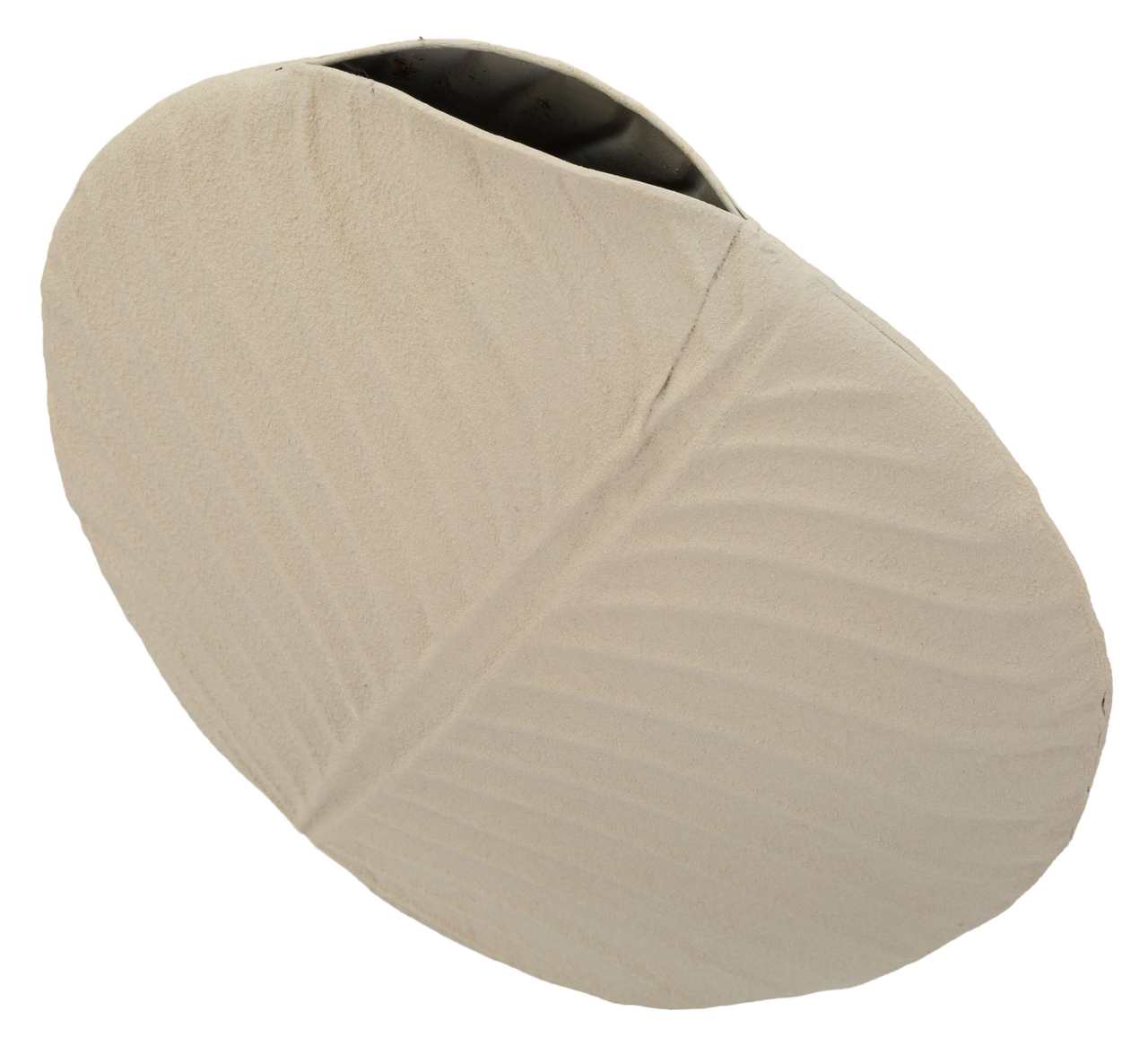 Vaza decorativa Dune, Mauro Ferretti, 32.5x32.5 cm, fier, crem