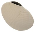 Vaza decorativa Dune, Mauro Ferretti, 32.5x32.5 cm, fier, crem