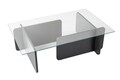 Masuta de cafea, Nordure, Flavio, 105x30x65 cm, Sticla temperata , Antracit