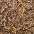 Decoratiune Aged Golden Ball, Creaciones Meng, 9 cm, fier