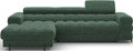 Coltar extensibil dreapta 3 locuri ELTAP, LT-35AMO, Felro, 285x181x93 cm, lemn/poliester, verde inchis