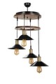 Lustra, Luin, 534LUN3411, Lemn, Maro / Negru