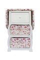 Dulap cu masa de calcat Thow Roses, Bedora, 124 x 38 x 85 cm, alb