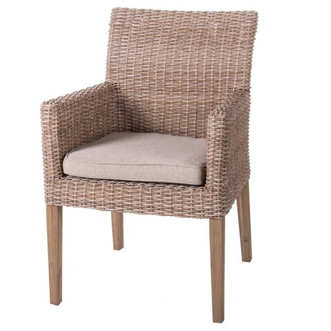 Scaun pentru gradina Patsy, 58 x 63 x 86 cm, ratan sintetic, natural BigBuy Home