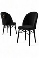 Set de scaune, Charlotte, Ritim, Metal, Negru