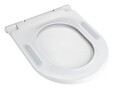 Capac de toaleta cu sistem automat de coborare, Wenko, Nuoro, 36 x 46.5 cm, duroplast, alb