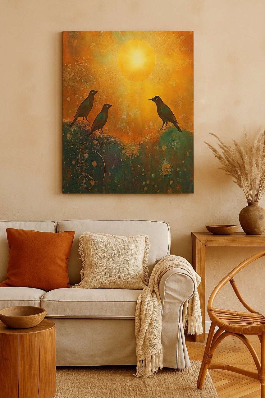 Tablou decorativ Hm_Cnvs26-21-70x100 Cadru: 100% lemn (Grosime: 2 x 3 cm) Multicolor