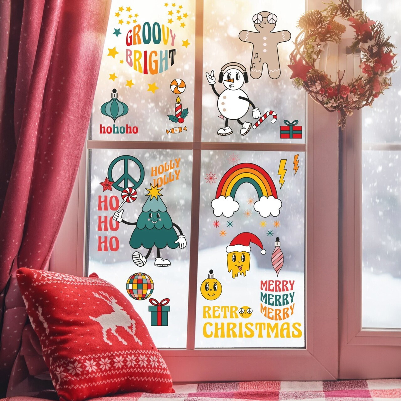Sticker decorativ, 309010, 30 x 50 cm, Multicolor