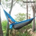 Hamac dublu pentru Camping Swing & Rest InnovaGoods, 270x140 cm, tesatura de parasuta
