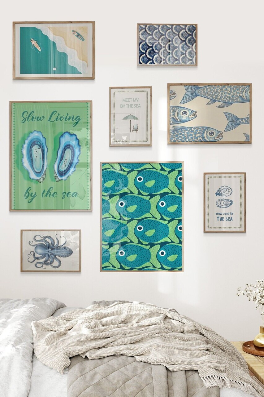 Tablou decorativ, Çgs-067-Wooden-Kck, Lemn masiv, Față: 100% PVC STICLĂ, Multicolor - view 2