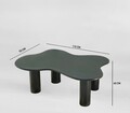 Masuta de cafea, Rotexa, Bloom, 110x40x70 cm, MDF , Negru