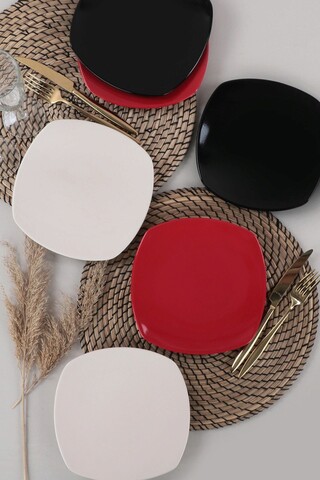 Set farfurii pentru desert, Keramika, 275KRM1849, Ceramica , Nu absoarbe apa, Multicolor