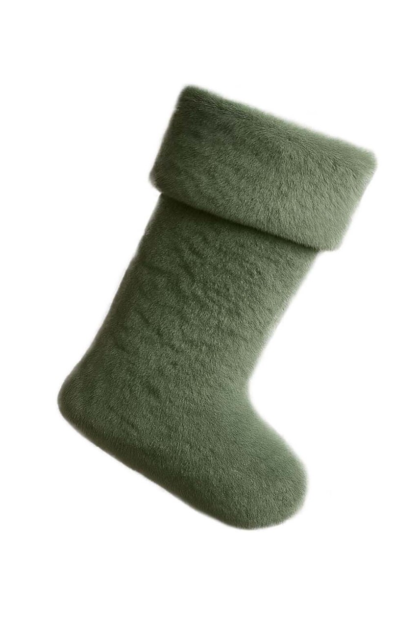 Șosete de Crăciun, Pelush, 37x24x5 cm, Poliester, Verde - view 2