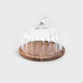 Platou cu capac Pumpkin, Homla, 19x24 cm, lemn/stricla, maro/transparent