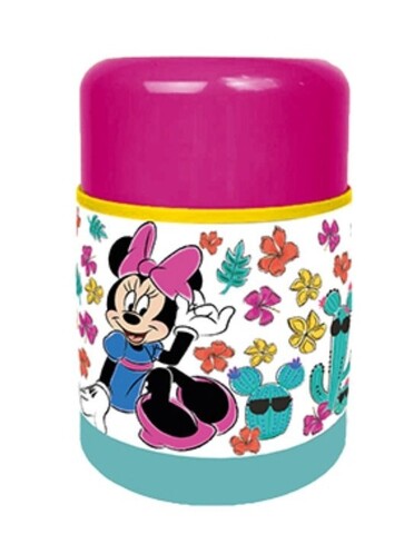 Cana termos Cactus Minnie, Disney, 500 ml, inox, multicolor