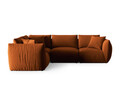 Coltar stanga 4 locuri, Chris-184, Micadoni Home, 295x210x80 cm, catifea, teracota