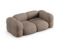 Canapea 3 locuri, Loretto, Cosmopolitan Design, 210x100x68 cm, tesatura structurata, cappuccino