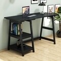 Birou Perla, Puqa Design, 73.5x51x120 cm, antracit