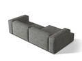 Coltar modular stanga 4 locuri, Nuria-260, Micadoni Home, 292x147x72 cm, tesatura boucle, grafit