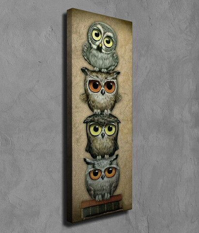 Tablou decorativ, PC119, Canvas, 30 x 80 cm, Multicolor Majestic