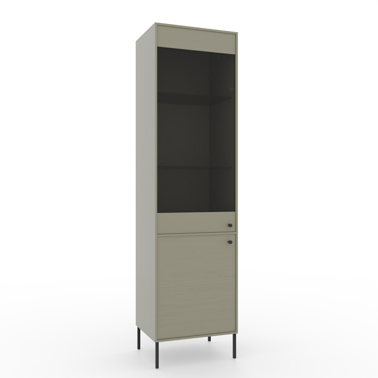 Dulap de bucatarie ADRK, Tili, 51.8x40.8x195 cm, PAL laminat, verde eucalipt — imaginea 2