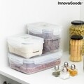 Set 3 caserole pentru vidat si pompa manuala Vacse InnovaGoods, 600 ml / 1 L / 1.2 L
