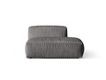 Modul dreapta pentru canapea, 2 locuri, Martina-120, Micadoni Home, 133x106x75 cm, catifea, gri
