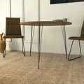 Masa Sandalf Walnut, Comforty, 90x75 cm, maro