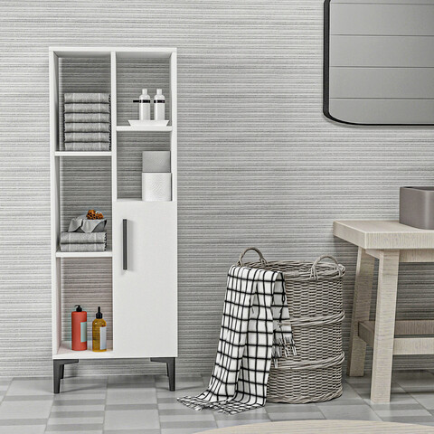 Dulap multifunctional, olivia, ephesus, 50x138.6x29.6 cm, pal, alb