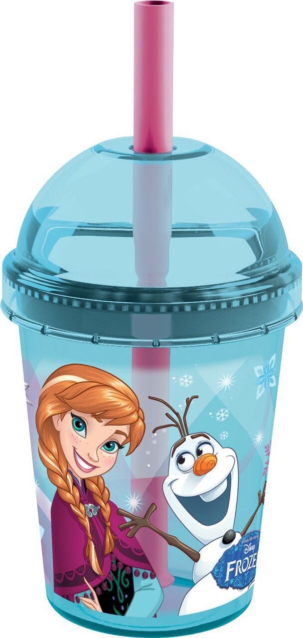 Pahar Cu Pai Frozen, Disney, 250 Ml, Plastic