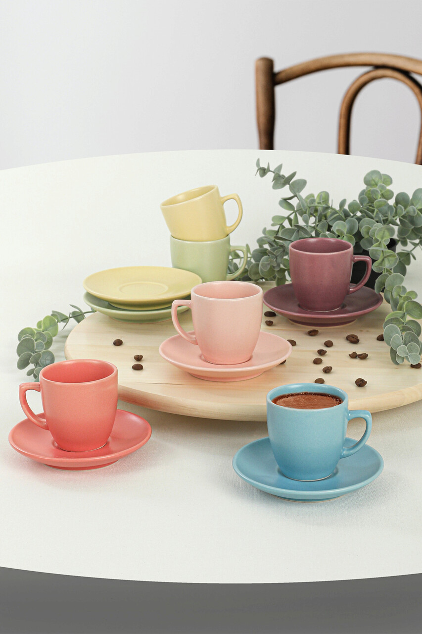 Set cesti de cafea Hermia 275KRM1618 Antibacterian Multicolor