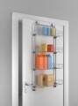 Suport suspendabil pentru usa Metaltex, 17 x 45 x 103 cm, inox/invelis Polytherm, argintiu