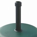 Baza pentru umbrela de gradina 16 kg Ø30 - 35 - 38 mm, 45 x 45 x 5 cm, ciment, verde