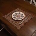 Set suporturi pentru farfurie, Payna, 790PYN1175, Lemn , Produs lucrat manual, Wenge