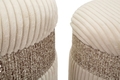 Set 3 taburete cu spatiu de depozitare Cream, Mauro Ferretti, 40.5x49.5 cm, MDF/poliester, crem